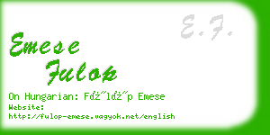 emese fulop business card